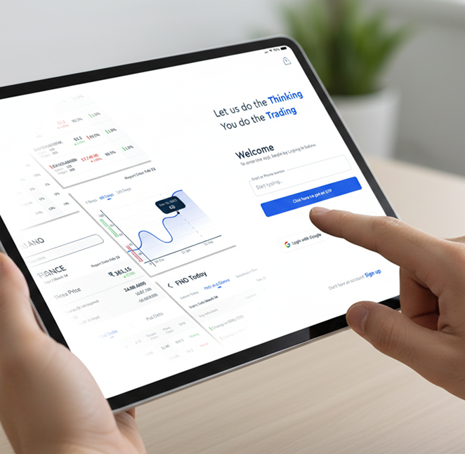 A person quickly pressing a buy button on a clean interface.