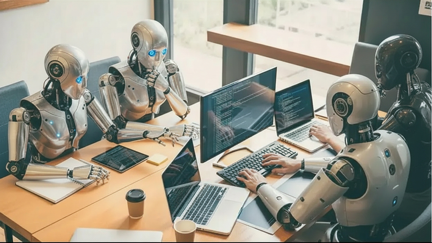 Team collaborating on product planning